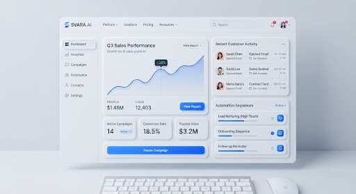 AI sales platform dashboard